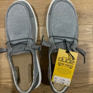 Hey Dude Wendy Stretch Sparkling Grey Women’s Shoes